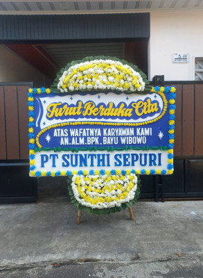 Papan Bunga Duka di Sukarami