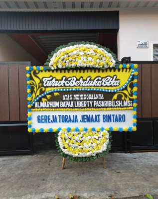 Papan Bunga Duka di Sukarami